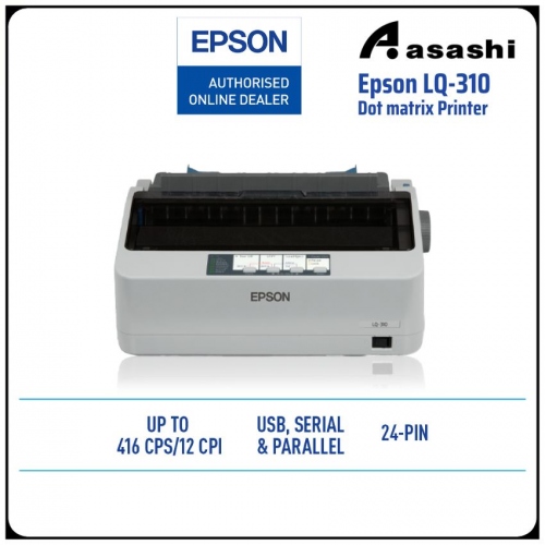 Epson LQ-310 24pin 1+3 Copies Dot Matrix Printer