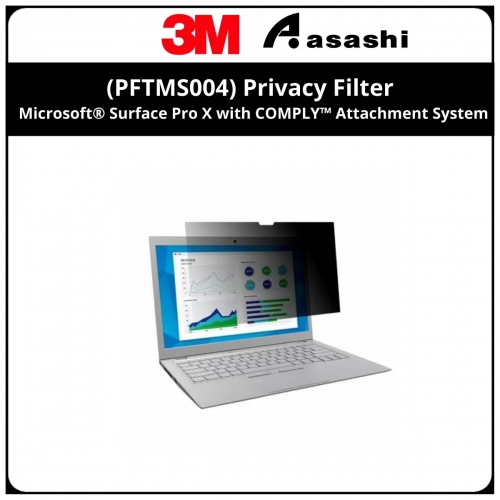 3M™ (PFTMS004) Privacy Filter for Microsoft® Surface Pro X with COMPLY™ Attachment System