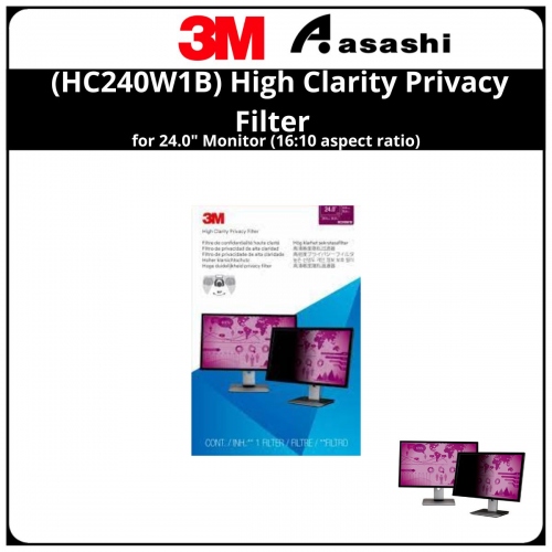 3M™ (HC240W1B) High Clarity Privacy Filter for 24.0