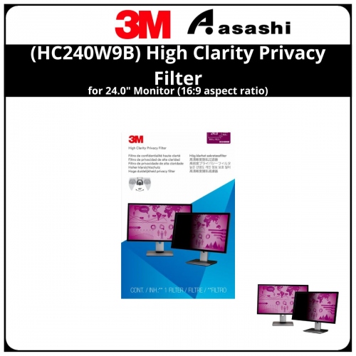 3M™ (HC240W9B) High Clarity Privacy Filter for 24.0