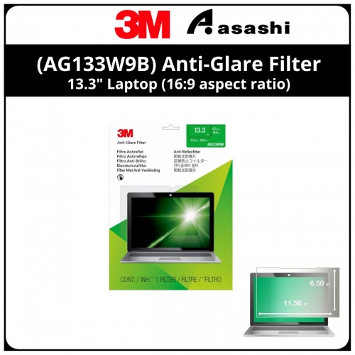 3M™ (AG133W9B) Anti-Glare Filter for 13.3