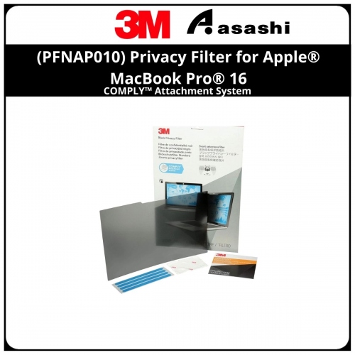 3M™ (PFNAP010) Privacy Filter for Apple® MacBook Pro® 16 with COMPLY™ Attachment System