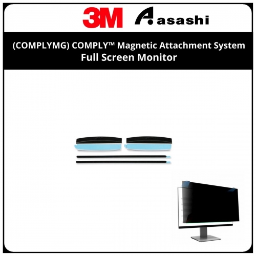 3M™ (COMPLYMG) COMPLY™ Magnetic Attachment System - Full Screen Monitor