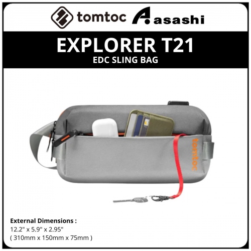 Tomtoc T21S1G1 (Space Grey) EXPLORER T21 EDC Sling Bag