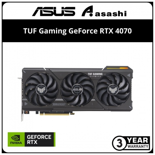 ASUS TUF Gaming GeForce RTX 4070 12GB GDDR6X OC Graphic Card (TUF-RTX4070-O12G-GAMING)