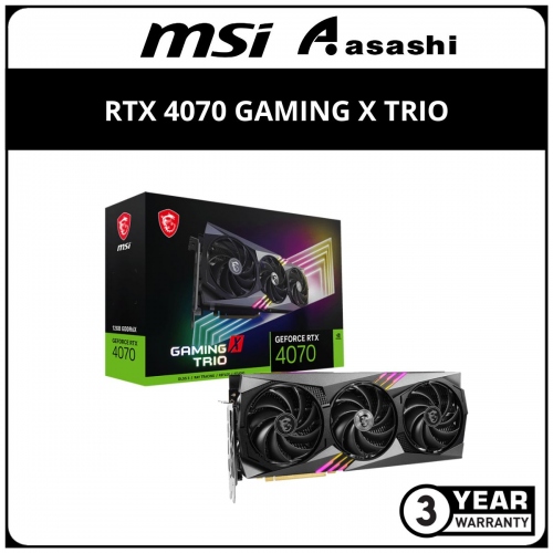 MSI GeForce RTX 4070 GAMING X TRIO 12GB GDDR6X Graphic Card
