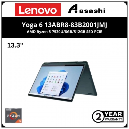 Lenovo Yoga 6 13ABR8-83B2001JMJ-(AMD Ryzen 5-7530U/8GB/512GB SSD PCIE/13.3