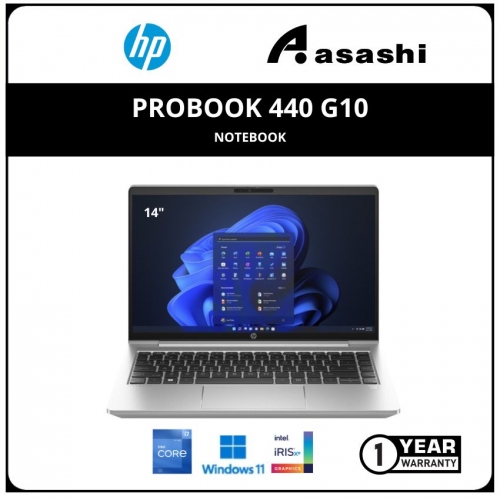 HP Probook 440 G10 Commercial Notebook-840F5PA-(Intel Core i7-1355U/16GB DDR4/512GB SSD/14
