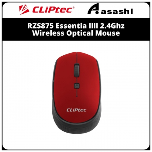 CLiPtec RZS875 (Marron) Essentia llll 2.4Ghz Wireless Optical Mouse - 6M Warranty