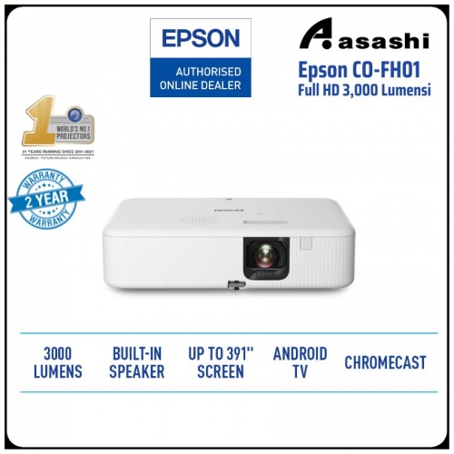 Epson CO-FH01 Full HD 3,000 Lumensi Smart Projector