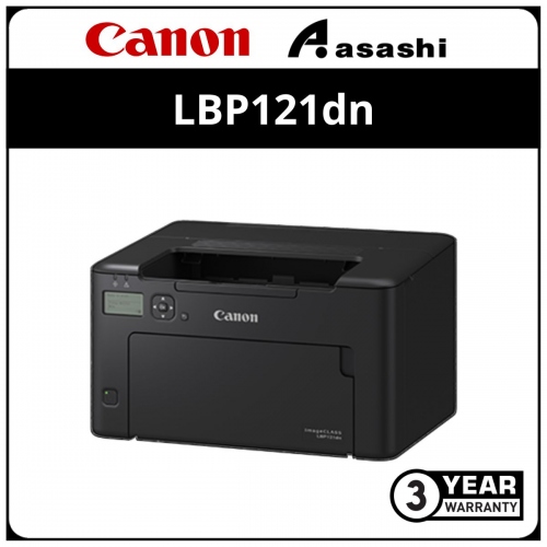 Canon LBP121dn A4 Monochrome Laserjet Printer (29ppm(A4),Duplex Print,5-Line LCD,256MB,USB,NETWORK) 3Years Onsite Warranty