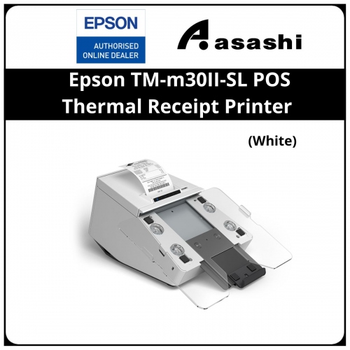 Epson TM-m30II-SL POS Thermal Receipt Printer with built-in tablet mount (White) (C31CH63531)