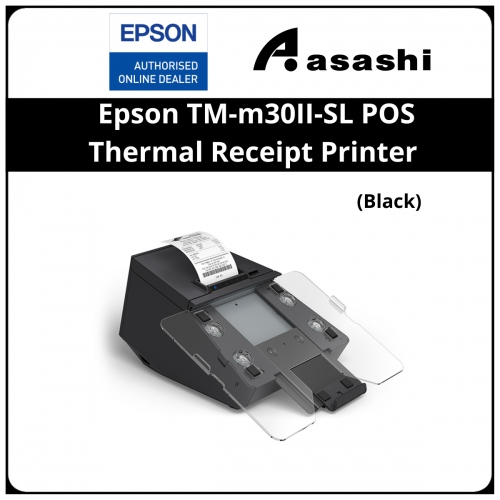 Epson TM-m30II-SL POS Thermal Receipt Printer with built-in tablet mount (Black) (C31CH63532)