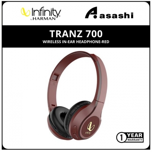 Infinity Tranz 700 Wireless In-Ear Headphone-Red
