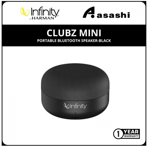 Infinity Clubz Mini Portable Bluetooth Speaker-Black