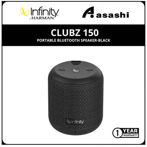 Infinity Clubz 150 Portable Bluetooth Speaker-Black