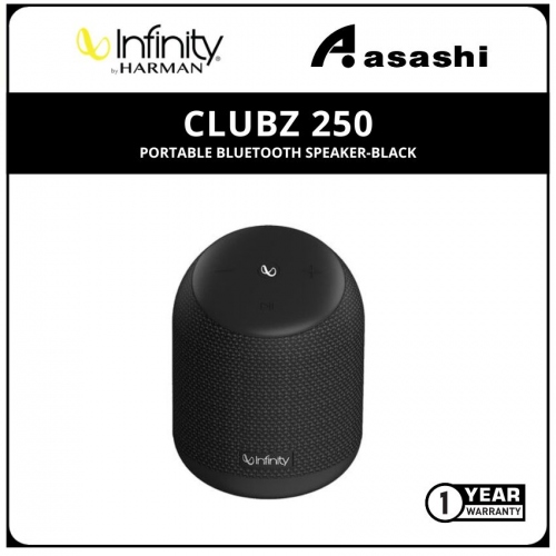 Infinity Clubz 250 Portable Bluetooth Speaker-Black