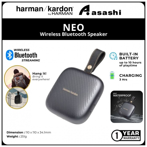 Harman Kardon Neo Wireless Bluetooth Speaker - Space Grey
