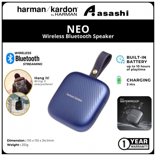Harman Kardon Neo Wireless Bluetooth Speaker - Midnight Blue