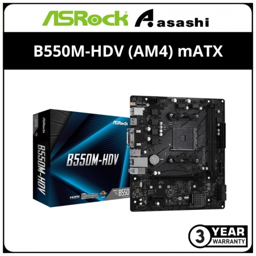 ASRock B550M-HDV (AM4) mATX Motherboard