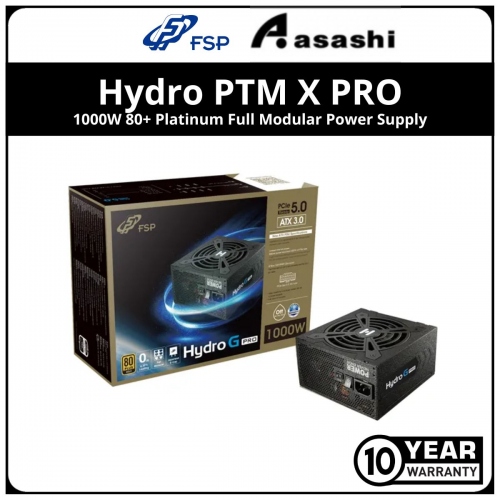 FSP Hydro PTM X PRO 1000W 80+ Platinum Full Modular Power Supply — 10 Years Warranty