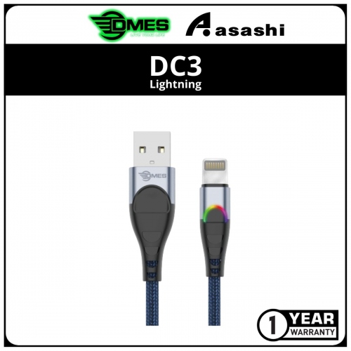 DMES DC3 3A RGB Fast Charge Lightning Data Cable