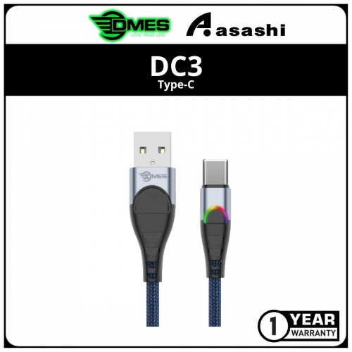 DMES DC3 3A RGB Fast Charge Type-C Data Cable