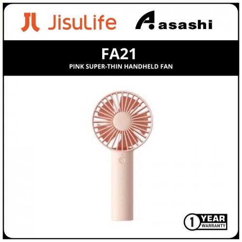 JisuLife FA21 Pink Super-Thin Handheld Fan