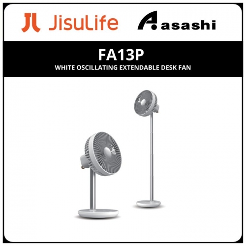 JisuLife FA13P White Oscillating Extendable Desk Fan