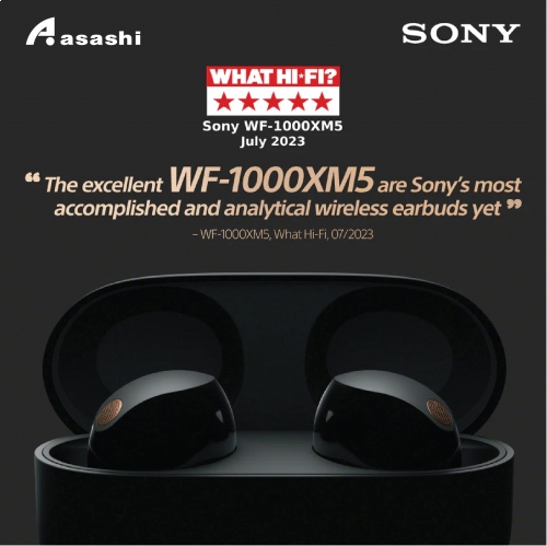 Sony WF-1000XM5-BK Wireless Noise Cancelling Earphone (1 yrs Limited Hardware Warranty)