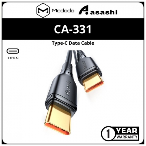 Mcdodo CA-3310 Black Series 240W Type-C to Type-C Data Cable 1.2M