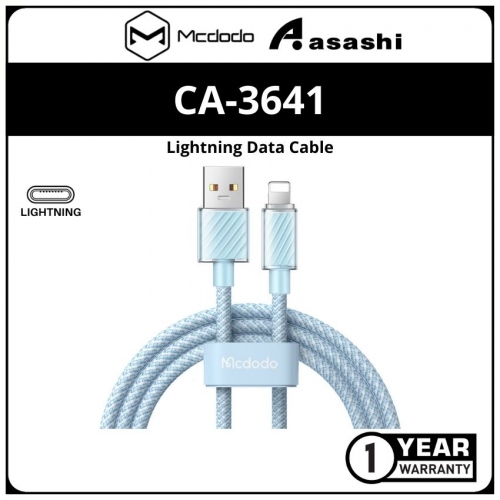 Mcdodo CA-3641 (Blue) Dichromatic Lightning Data Cable 1.2M