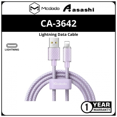 Mcdodo CA-3642 (Pink) Dichromatic Lightning Data Cable 1.2M