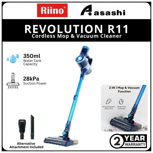 RIINO REVOLUTION R11 2IN1 Cordless Mop & Vacuum Cleaner (Blue)