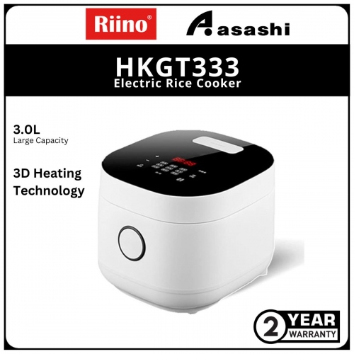 RIINO Electric Rice Cooker Multifunctional Touch Display Anti-Scald Cover (3.0L)