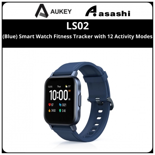 Aukey (Blue) Smart Watch Fitness Tracker with 12 Activity Modes LS02