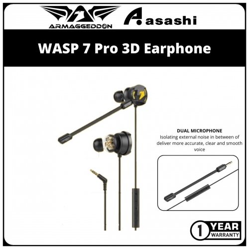 Armaggeddon WASP 7 Pro 3D Earphone
