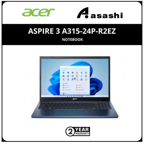 ACER ASPIRE 3 A315-24P-R2EZ Notebook (AMD Ryzen 5-7520U/16GB DDR5 OB (No Slot)/512GB SSD/No ODD/15.6
