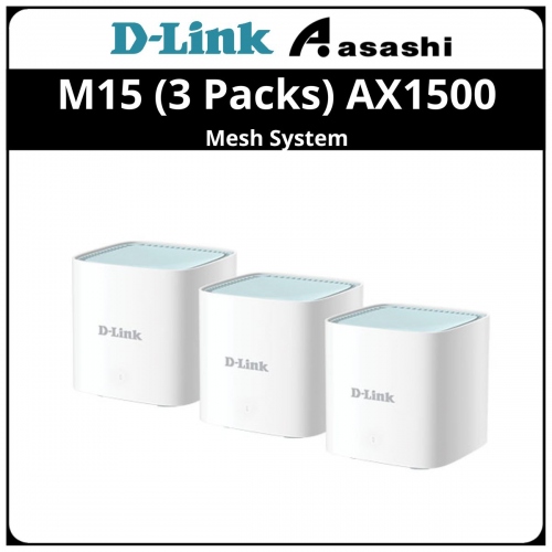 D-Link M15 (3 Packs) AX1500 Mesh System