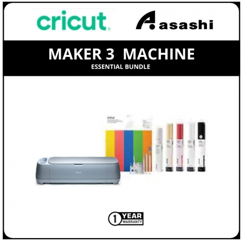 Essential Bundle - Cricut Maker 3 Machine (Bundle Item: 2008634,2008626,2008633,2009055,2008318,2008682,2006695)