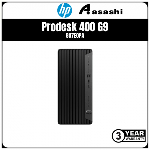 HP Prodesk 400 G9 Tower Commercial PC-8U7E0PA-(Intel Core i5-13500/8GB DDR4/256GB SSD+1TB HDD/Intel UHD Graphic/No ODD/Keyboard & Mouse/Win11Pro/3yrs)