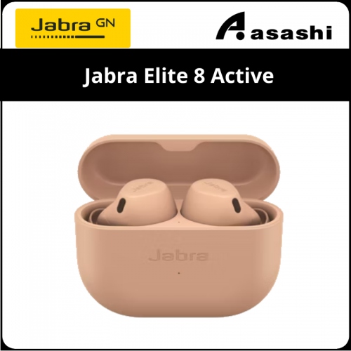 Jabra Elite 8 Active-Caramel True Wireless Earbud (2 yrs Limited Hardware Warranty)
