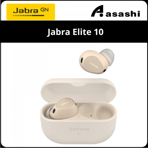 Jabra Elite 10 True Wireless Earbud -Cream (2 yrs Limited Hardware Warranty)
