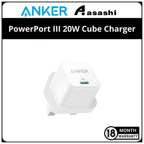 Anker PowerPort III 20W Cube Charger - White
