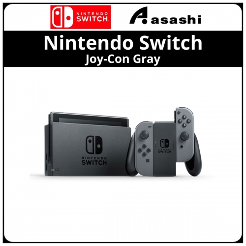 Nintendo Switch™ with Gray Joy Con controllers, NTD HAD S KABAH