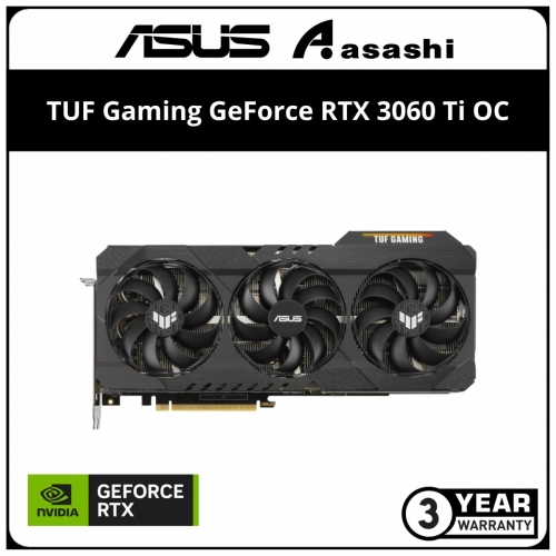 ASUS TUF Gaming GeForce RTX 3060 Ti OC 8GB GDDR6X Graphic Card (TUF-RTX3060TI-08GD6X-GAMING)