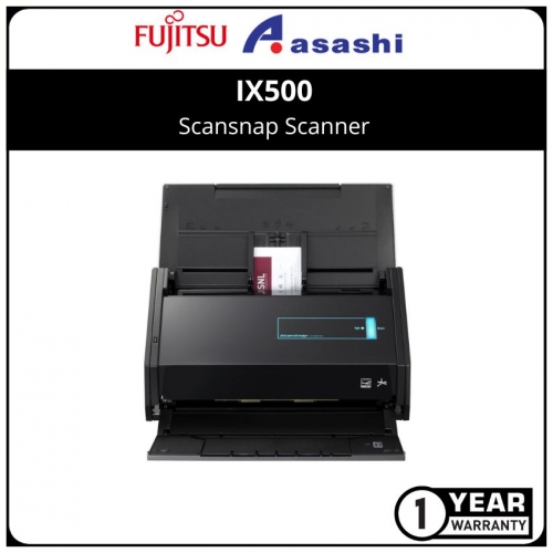 Fujitsu IX500 Scansnap Scanner (25ppm duplex color) wireless scanner supports both Win & Mac