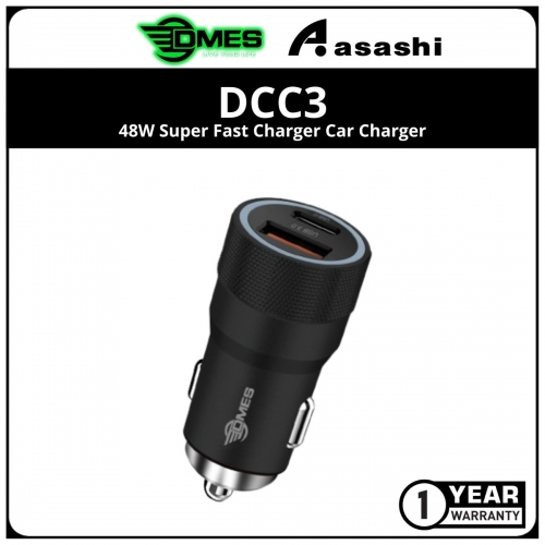 DMES DCC3 48W Super Fast Charger Car Charger - 1Y