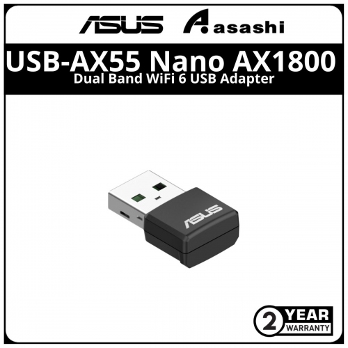 Asus USB-AX55 Nano AX1800 Dual Band WiFi 6 USB Adapter