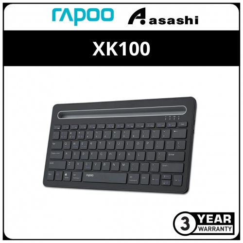 Rapoo XK100 Bluetooth Membrane Keyboard - 3Y